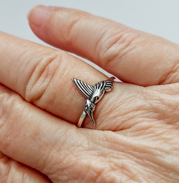 Sterling Silver Hummingbird Ring