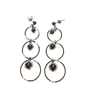 Vintage Avon 90&#39;s Silver Dangling Earrings