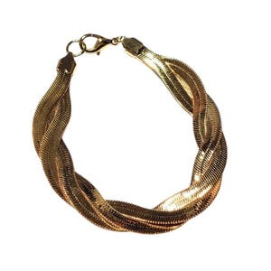 Vintage 80&#39;s Avon Gold Braided Bracelet