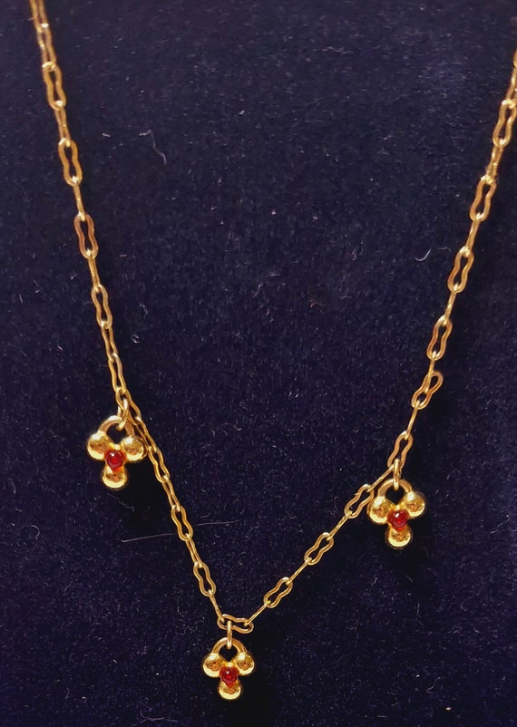 1980's Avon Festive Berry Necklace - image 5