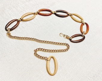 Tricolor Disk Stretch Belt - Etsy display picture 1