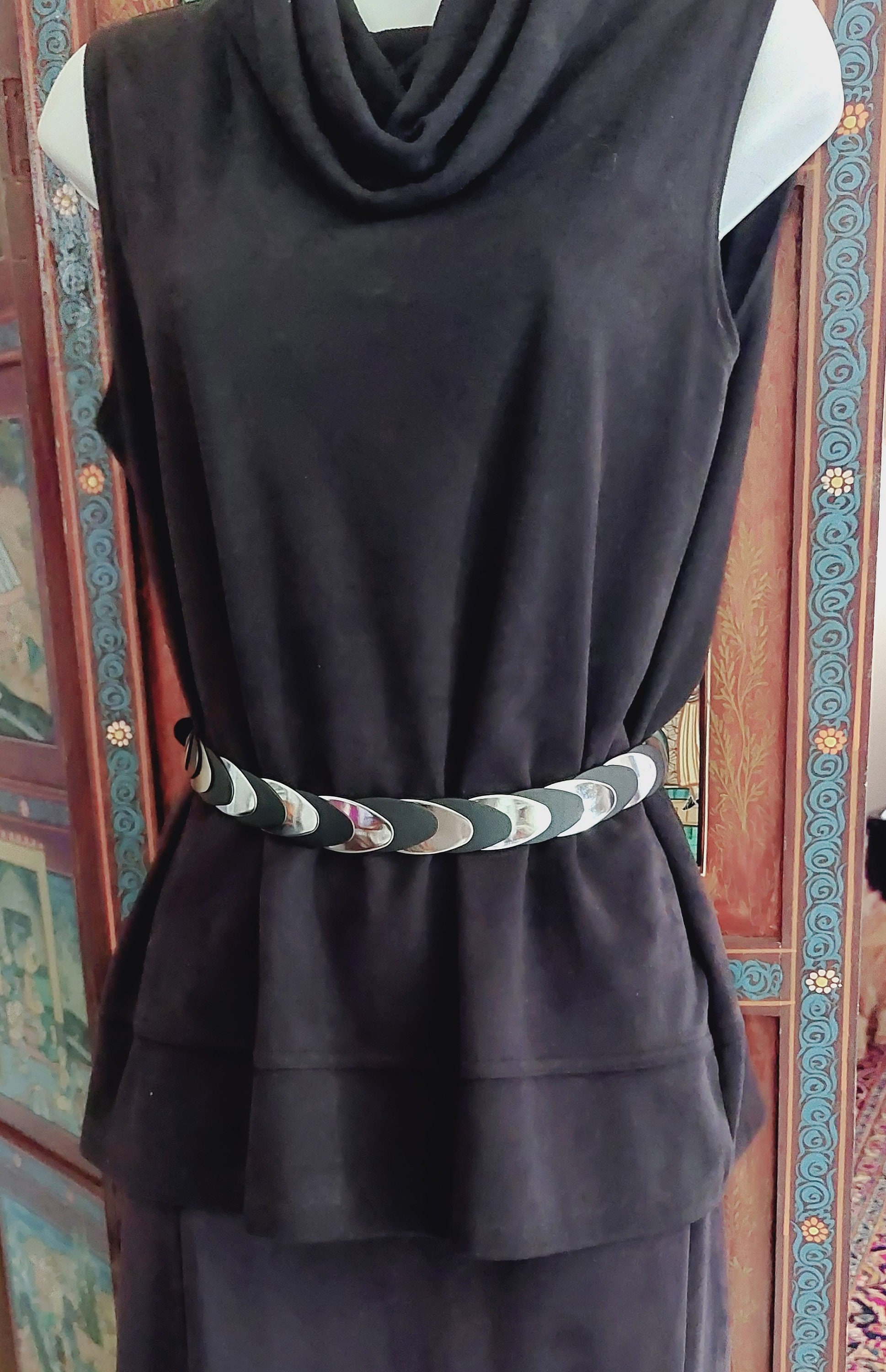 Two Tone Metal Belt, Oval Metal Belt - Etsy display picture 2