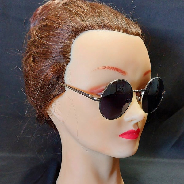 Vintage Round Sunglasses, John Lennon Sunglasses, Steampunk Sunglasses, Retro Sunglasses