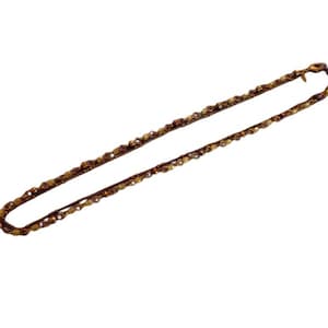 Vintage 80&#39;s Avon Double Strand Necklace, Bronze Necklace