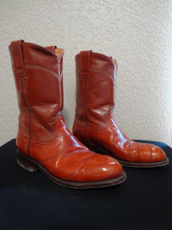 eel skin boots