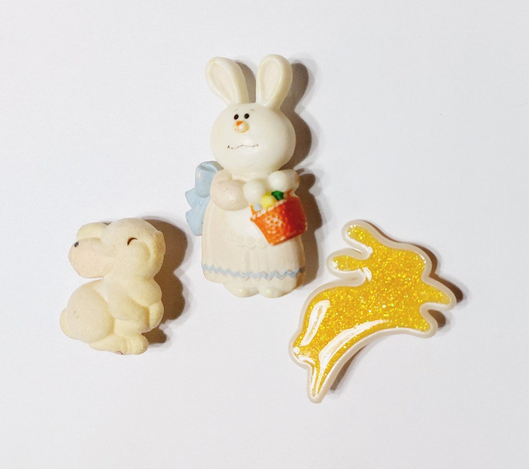 Lot of 3 Vintage Easter Pins, Hallmark Easter Bunny Pins Etsy