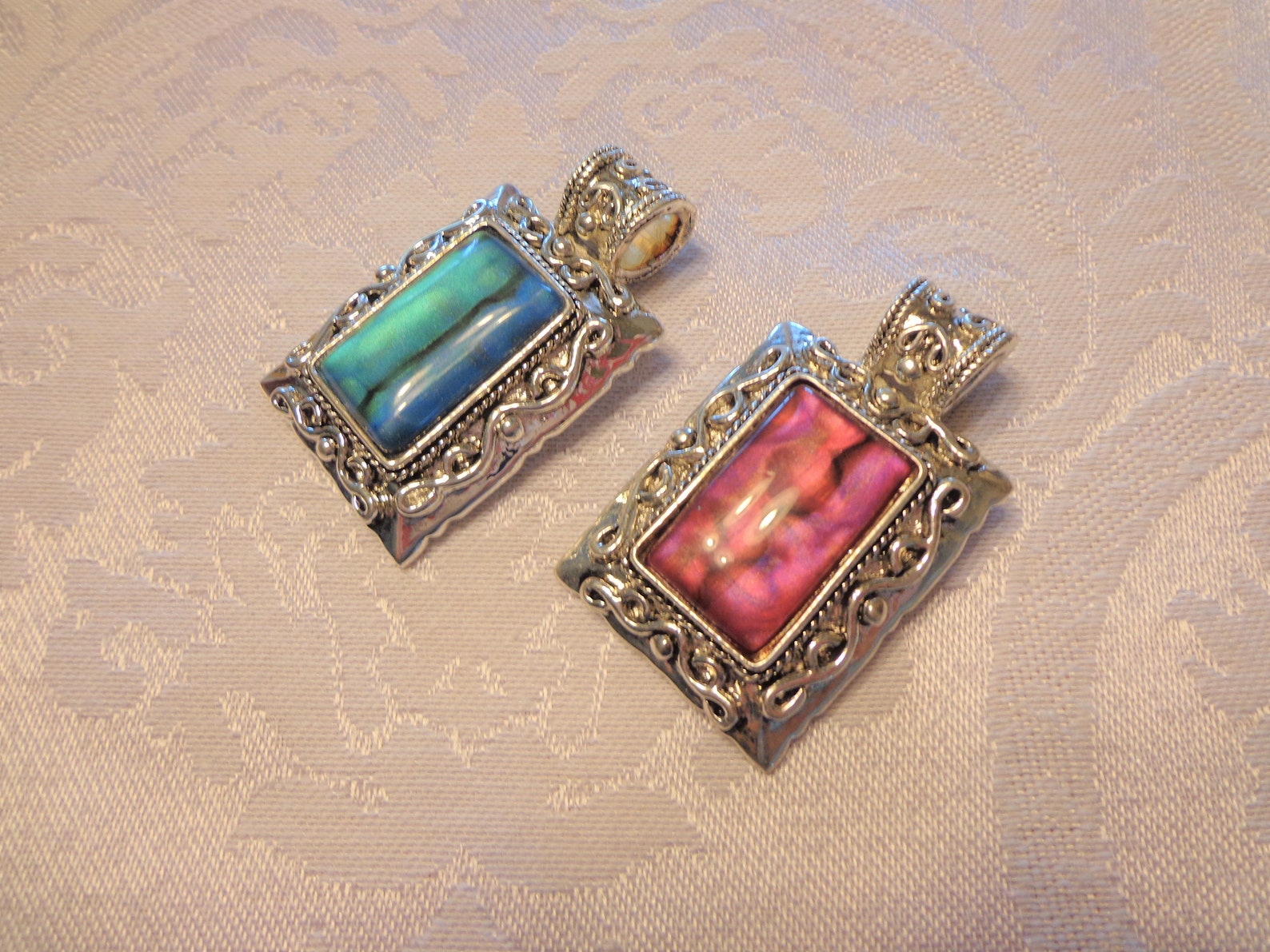 Large Pendants for Jewelry Making Magenta Pendant Indigo Etsy