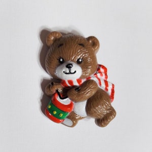 Vintage Russ Drummer Bear Pin