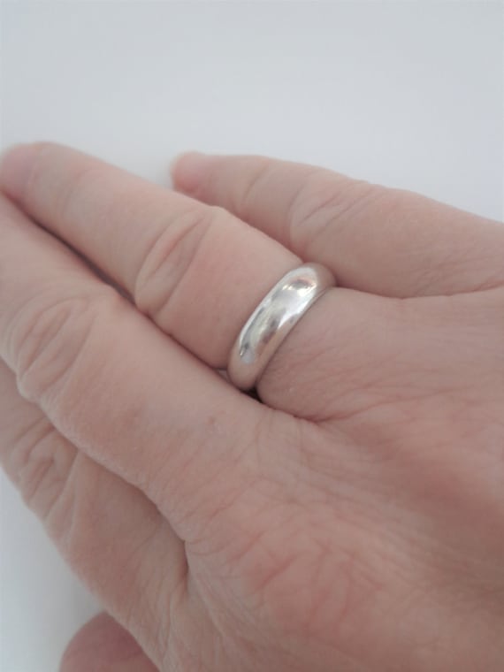 Sterling Silver Wedding Band, Sterling Silver Band