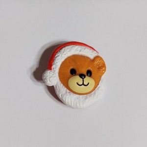 1980&#39;s Enesco Lucy Rigg Santa Bear Pin
