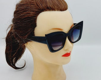 Glamorous Vintage Black Cat Eye Sunglasses