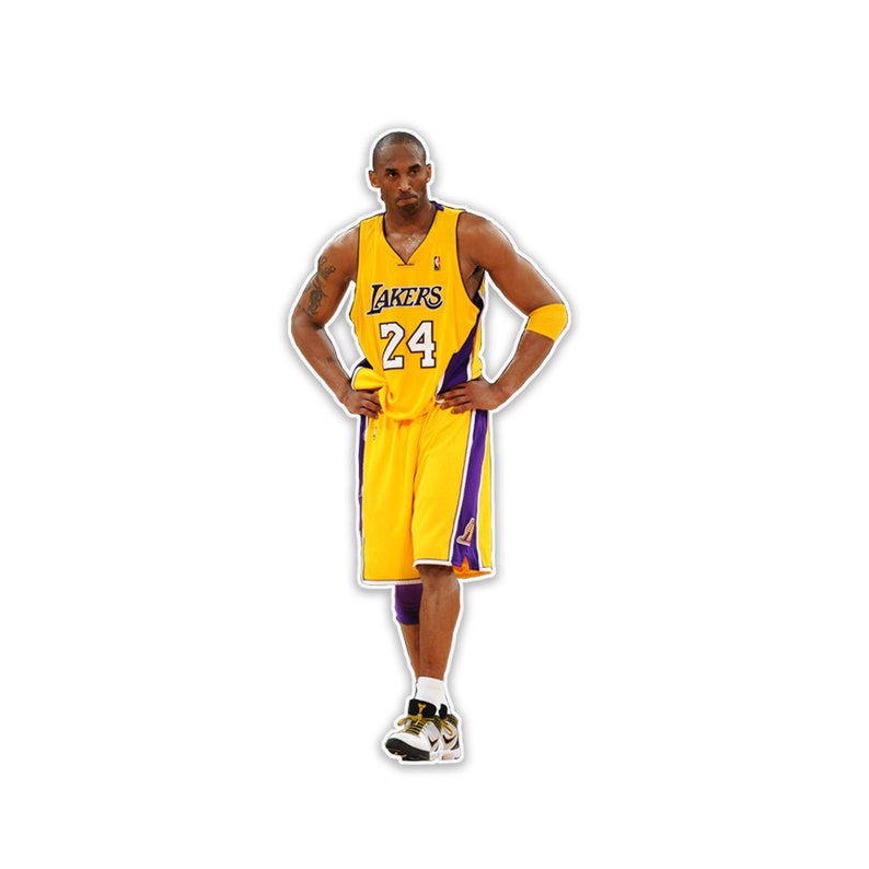 Kobe Bryant Vinyl Decal Sticker Los Angeles Lakers 24 Etsy