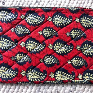 Nyekundu fair trade laptop sleeve 12-13 inches