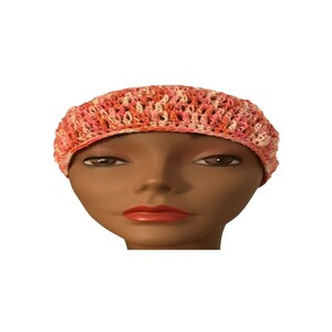 Sparkling Creamsicle Crochet Hat