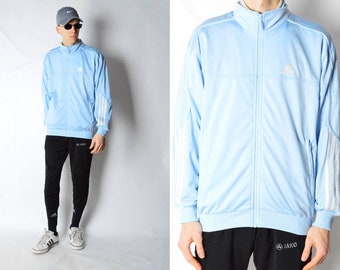 light blue adidas jacket mens