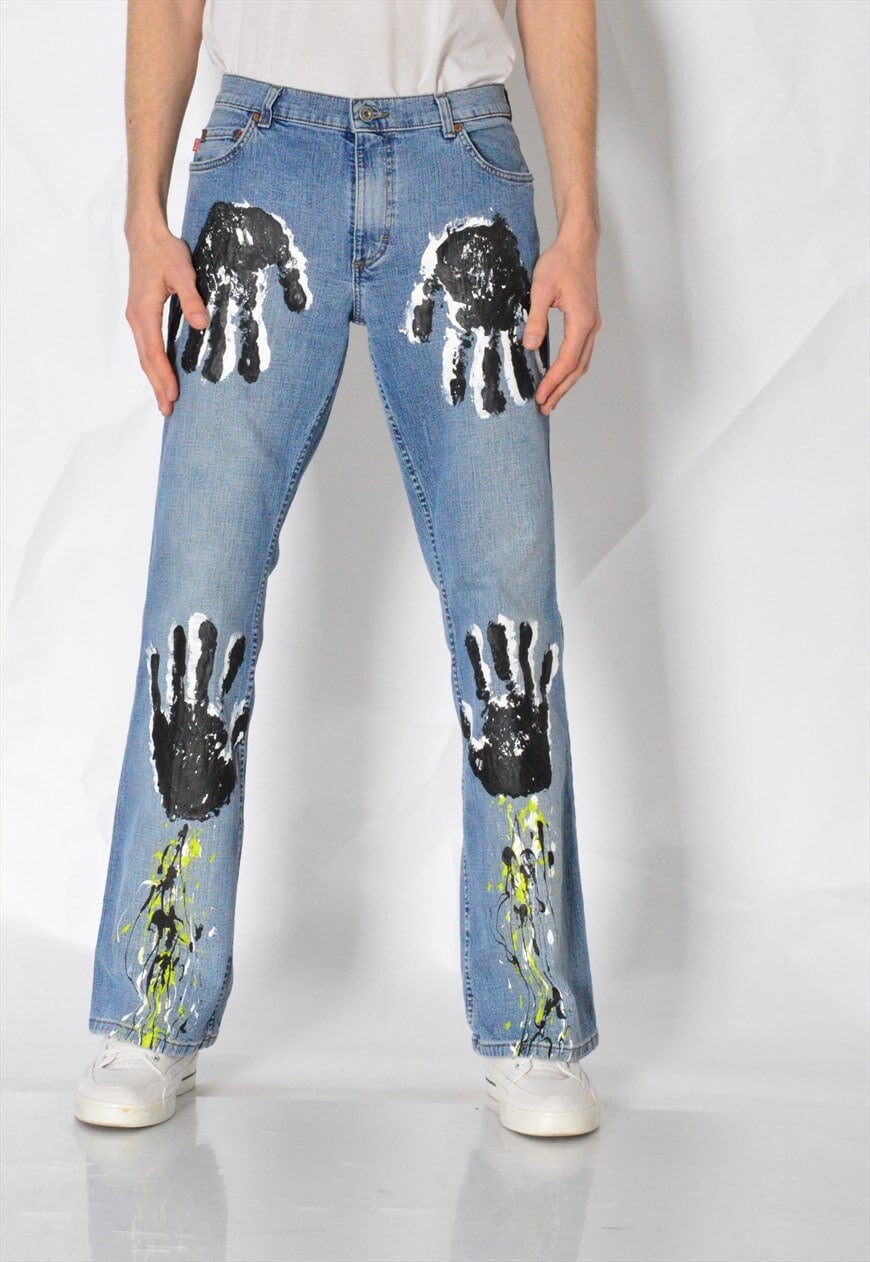パンツ 2000's archive paint denim pants y2k 2000's archive paint denim pants y2k