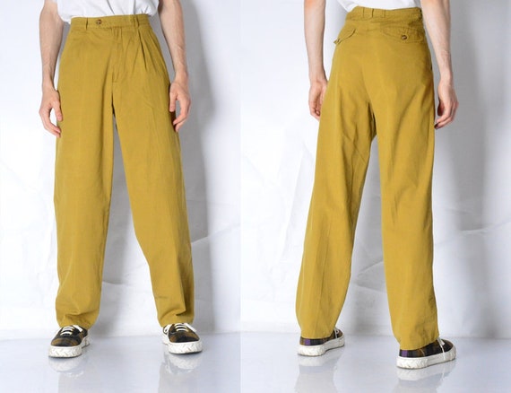mustard yellow jeans mens