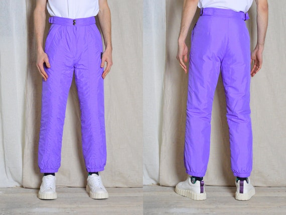パンツ 90s vintage slacks mat purple Women's joggers Pymaz - VINTAGE MAUVE Violet - E25