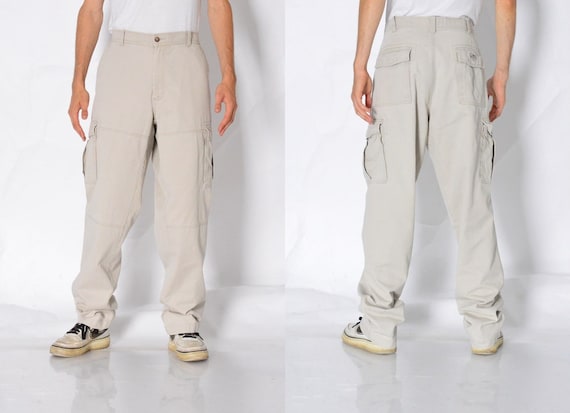 DEF Pantalones cargo - beige 