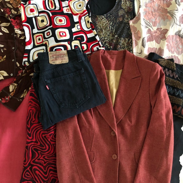 10x Vintage Damenbekleidung Mix Reselling Bundle Lot Massen-Wiederverkauf Großverkauf 10-tlg