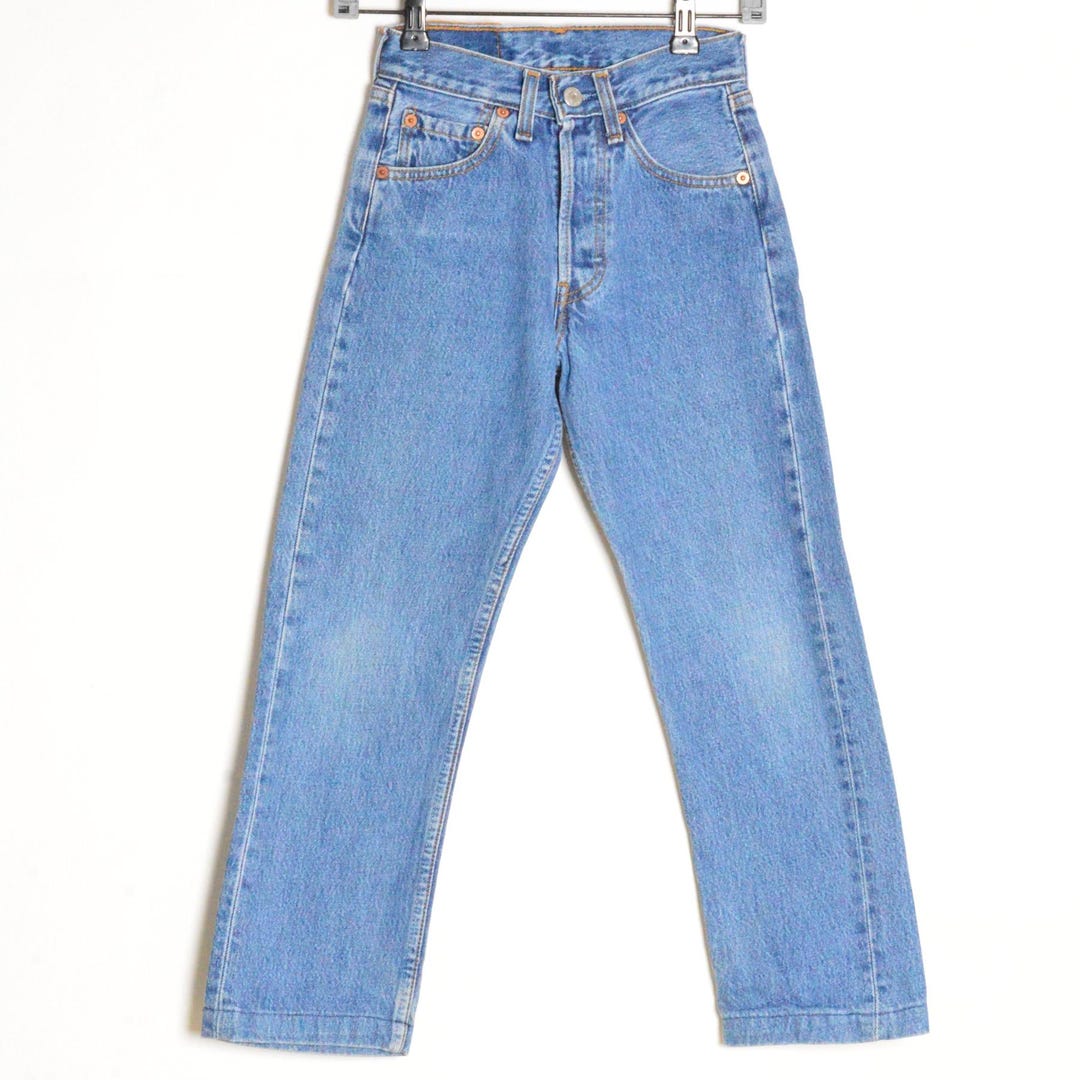 90’s USA Kid’s Levi’s 501 Denim:Size2 Vintage 90s Kids Levis 501 Blue High Waisted Denim Jeans - Etsy