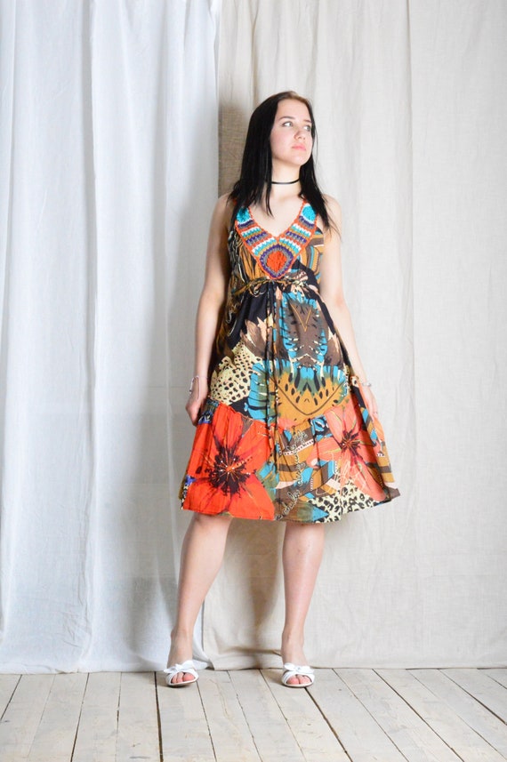 white christmas dresses Desigual Daisies Black Retro Short Crochet Dress 23SWVF01 main image 0