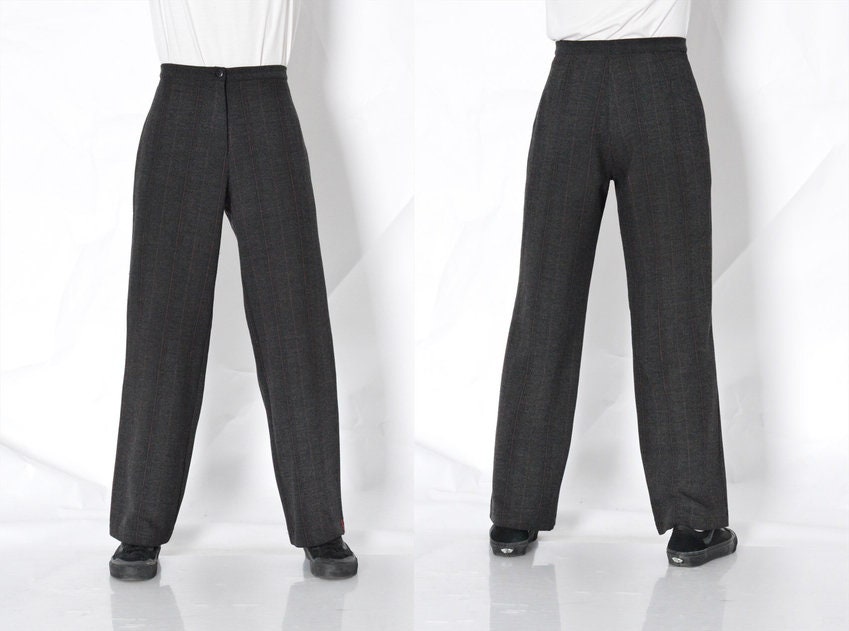 パンツ used dark gray wide stripe slacks il_fullxfull.3439433657_bqbn.jpg