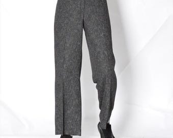 Y2K Vintage Gray Low Waist Womens Pants Minimalist Trousers Waist Size 29 In S