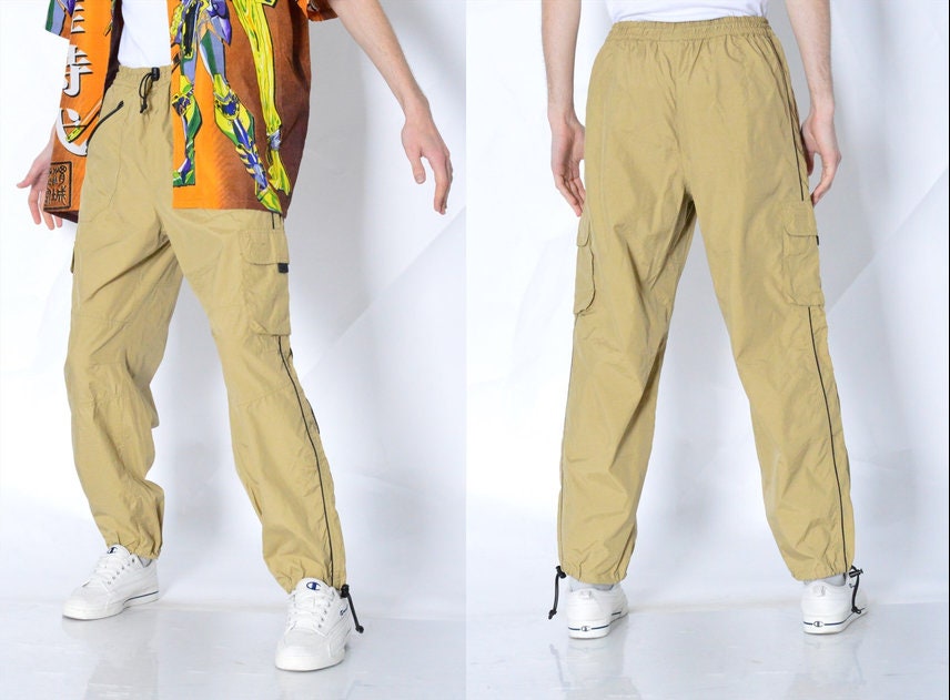 Mens yellow on sale cargo pants