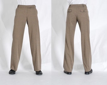 Y2K Vintage Beige Womens Pants Waist Size 31 In