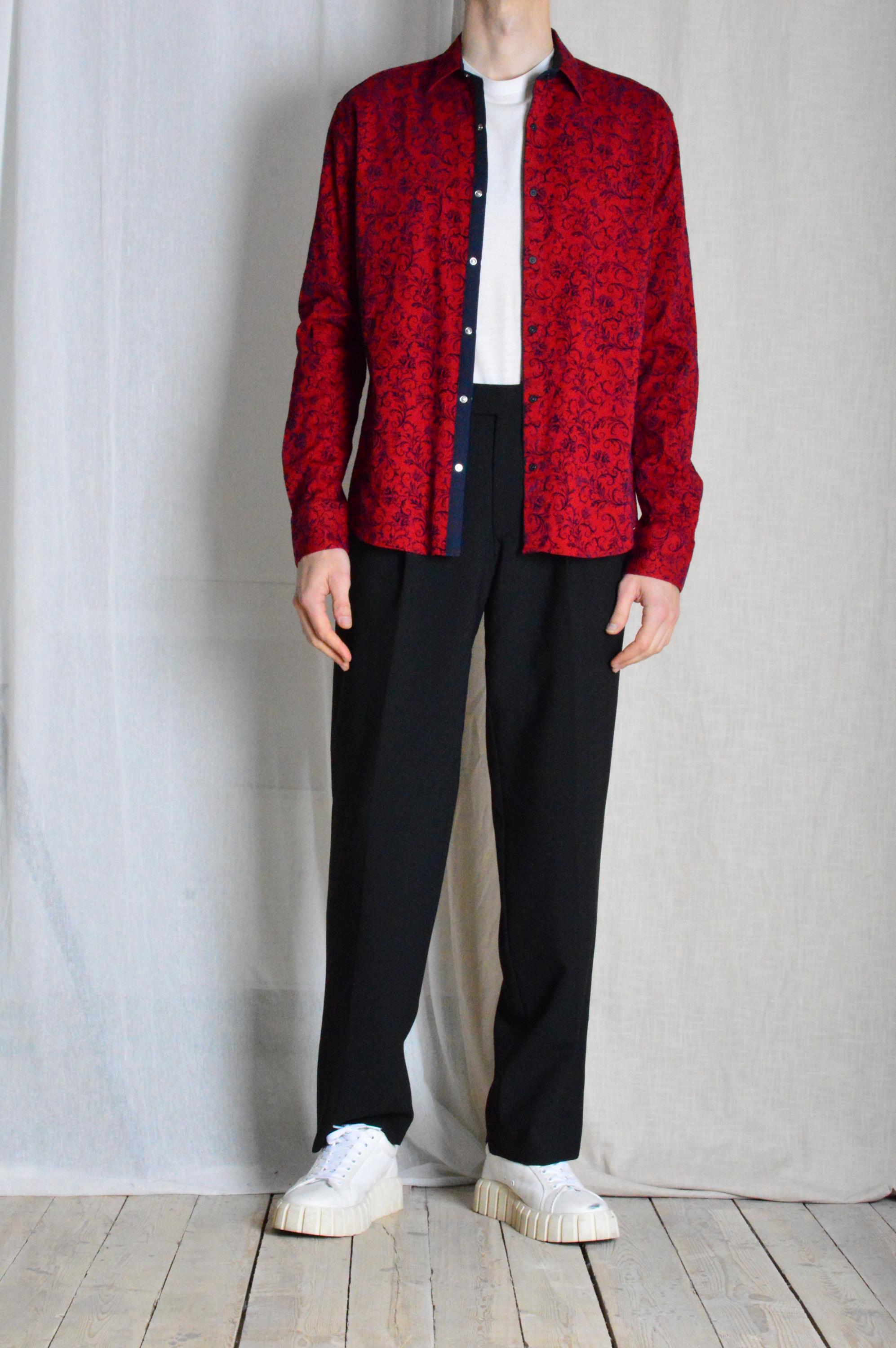 Vintage 90s Wool Blend Pleated Mens Pants, Black Preppy Trousers