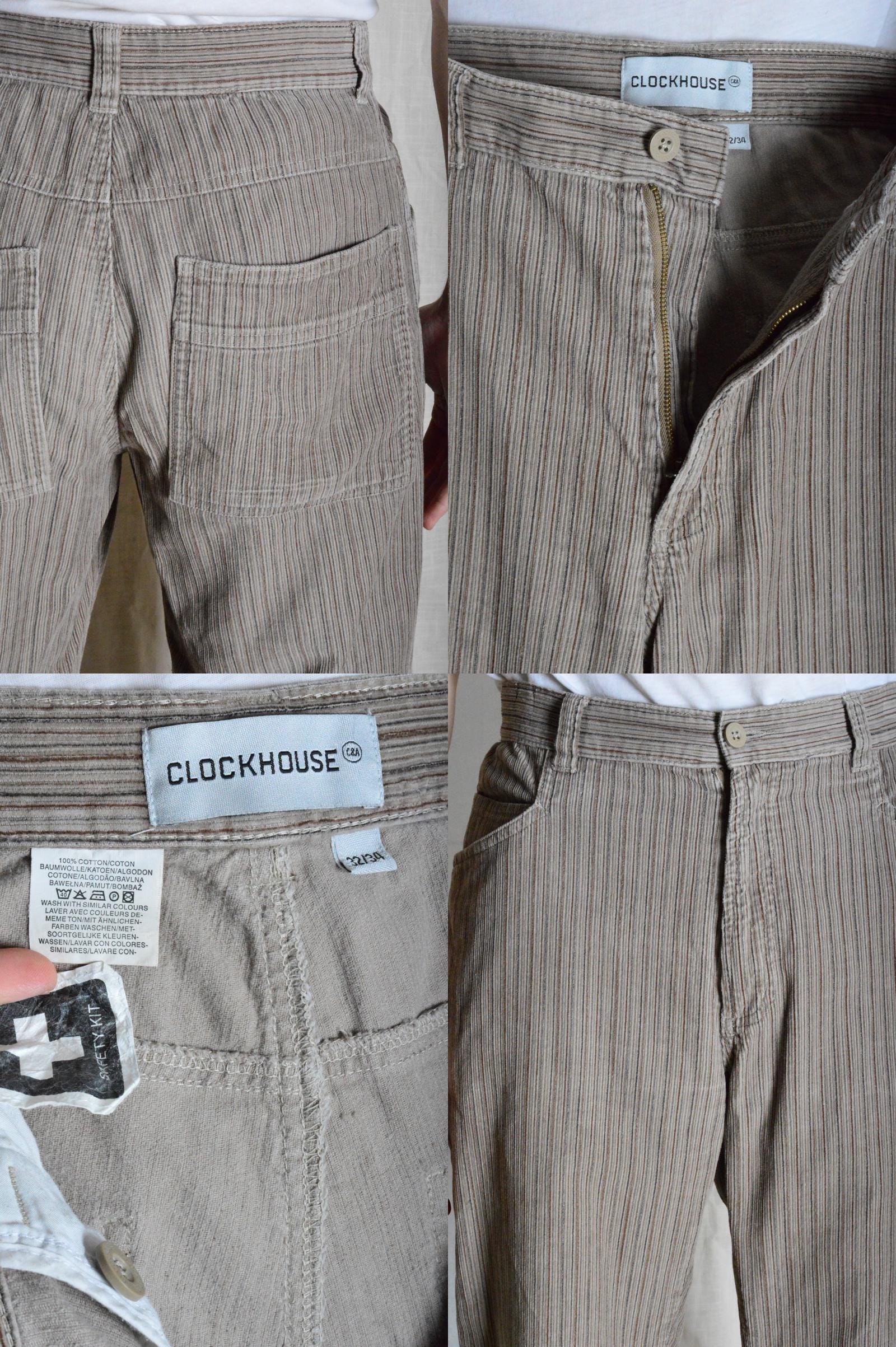 Y2k Beige Corduroy Flare Grunge Mens Pants Waist 32 In - Etsy