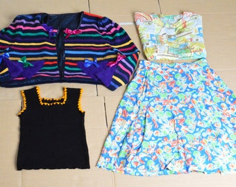 50 pc Vintage Womens Clothing Lot 70s 80s 90s Wholesale Bundle Box
