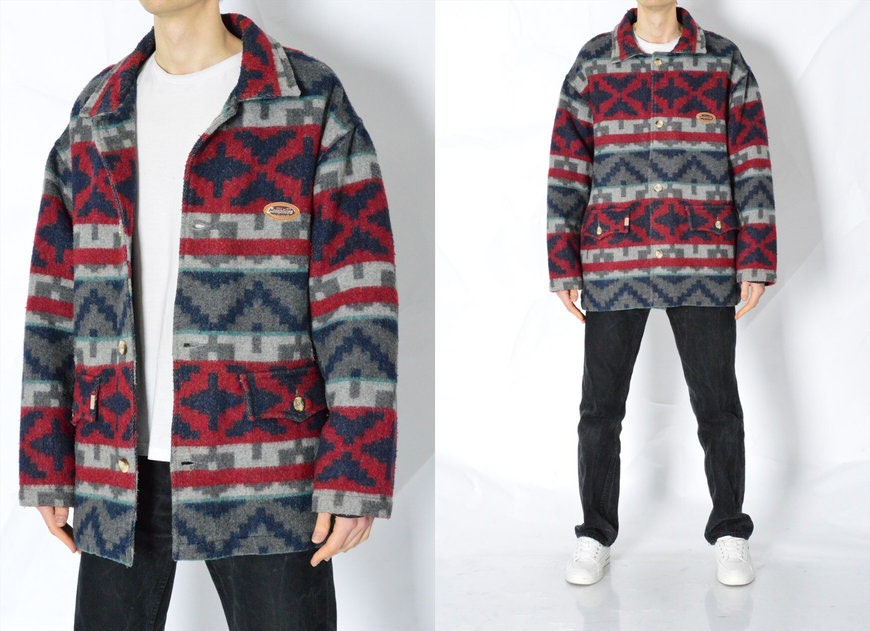 mens tribal print jacket