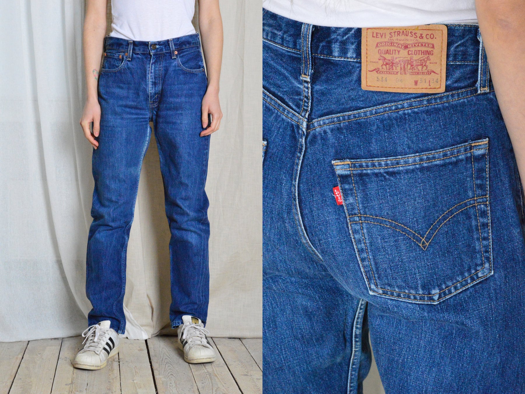 Levis 534 Jeans - Etsy Levis 534 Jeans - Etsy
