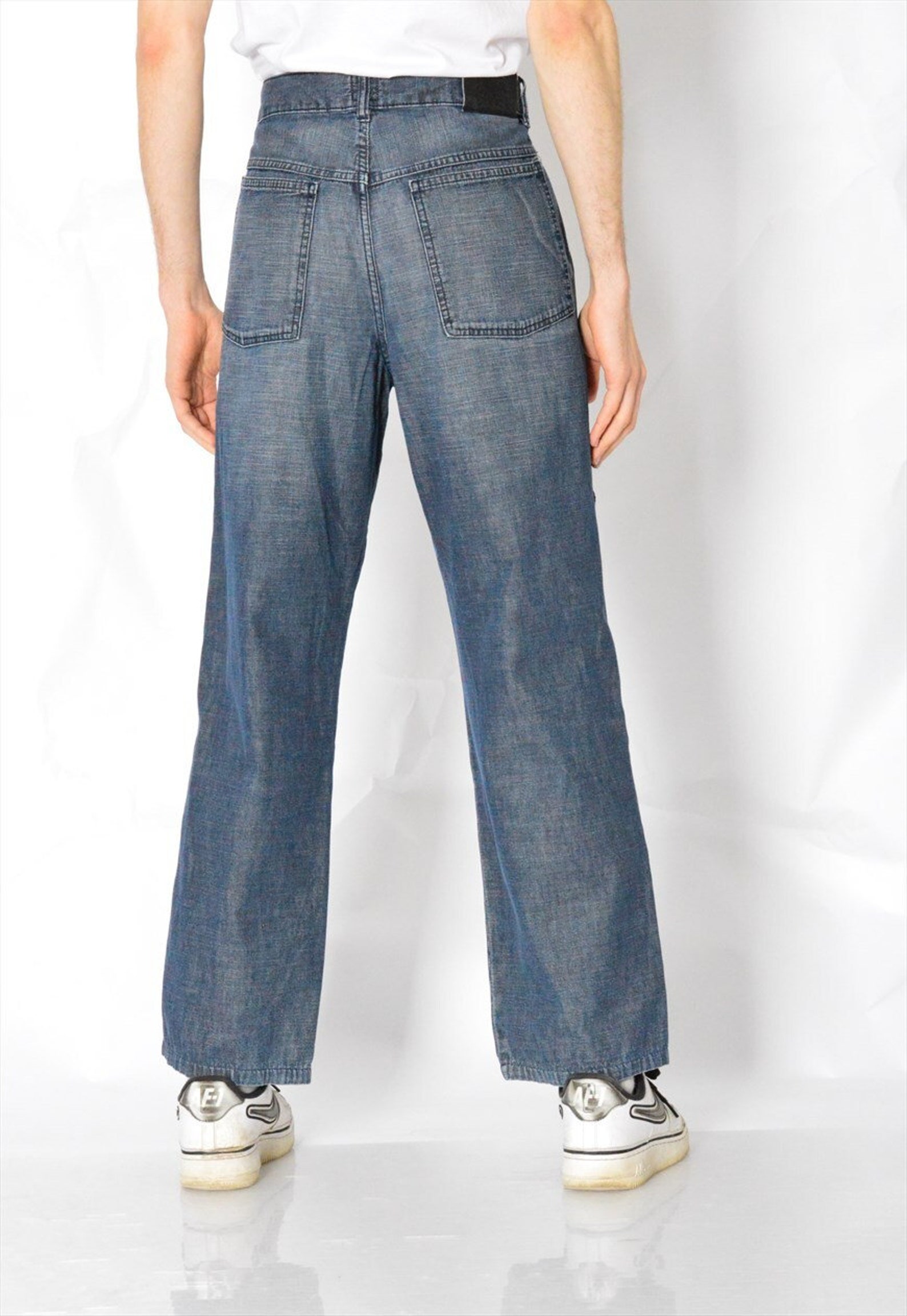 Vintage 90s Blue Hugo Boss Jeans Waist Size 31in Etsy