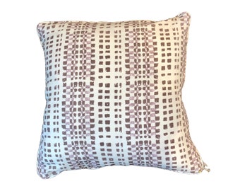 Purple / White Stone Textile Decorative Pillow Covers