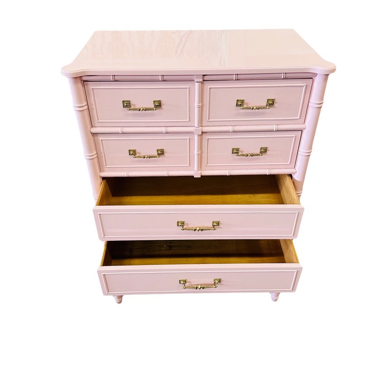 Henry Link Faux Bamboo Tallboy Chest image 5