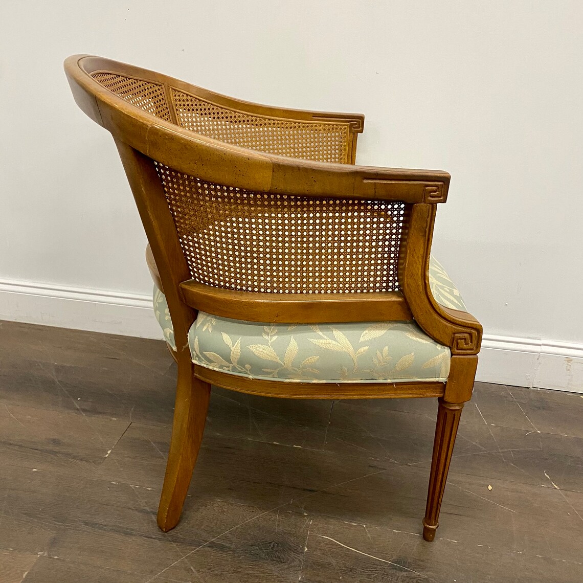 CUSTOMIZBLE Cane Back Barrel Chair Etsy