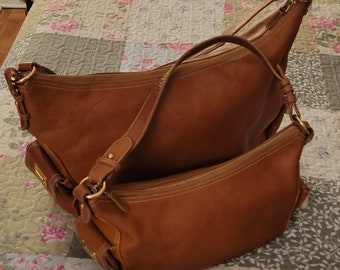 Ralph Lauren Brown Genuine Leather Bag (Sold Together)