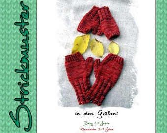 Knitting instructions for children's gloves, instructions for knitting children's gloves, knitting children's gloves, DIY knitting, knitting pattern arm warmers