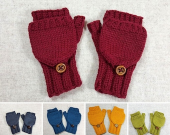 Babyhandschuhe mit Kappe aus Bio-Wolle in vielen Farben