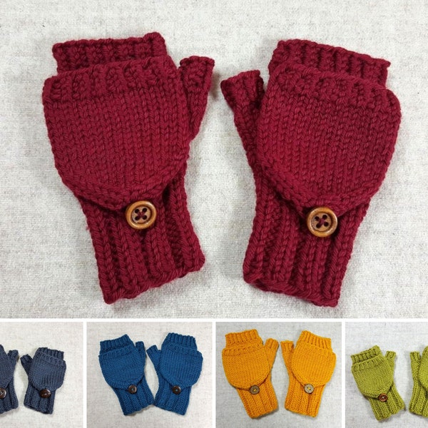 Gants bébé avec bonnet en laine biologique en plusieurs couleurs