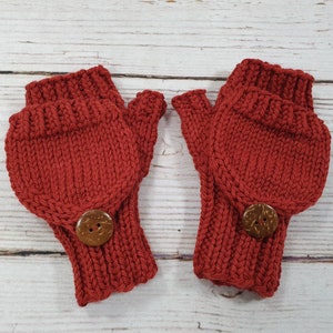 Convertible Winter Gloves for toddlers, organic wool merino many colors available