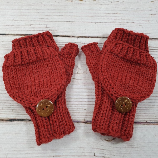 Convertible Winter Gloves for toddlers, organic wool merino many colors available