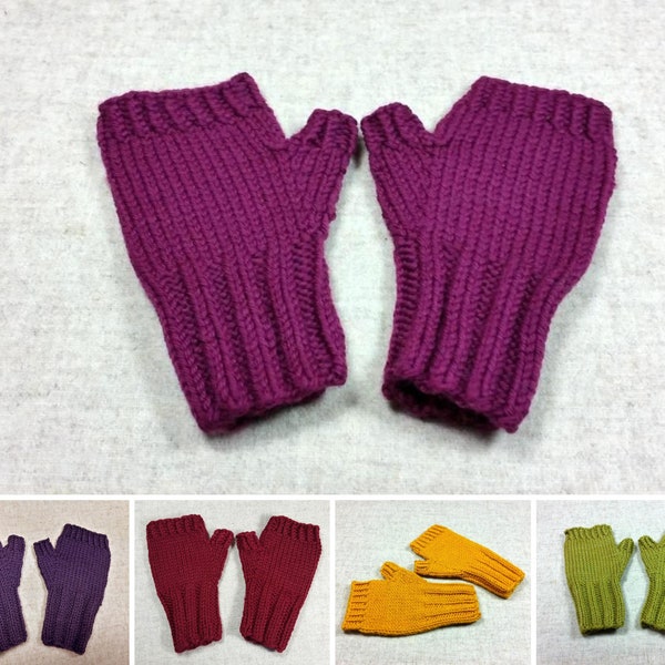 Fingerless Gloves organic for toddlers, many colors