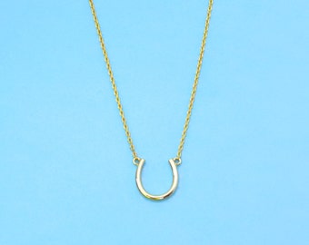 Horseshoe necklace, Horse shoe necklace, Good luck necklace, Good luck gift, Luck necklace, Luck gift, Fortune necklace, Fortune gift