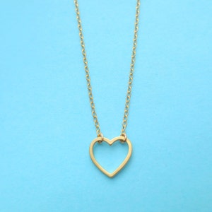 Love is an open door, Open, Heart, Gold, Silver, Necklace, Love, Heart, Necklace, Birthday, Lovers, Friendship, Christmas, Gift, Jewelry