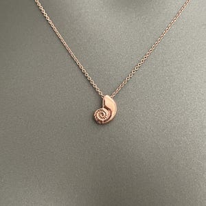 Mermaid Voice Necklace – Gold, Silver, or Rose Gold Plated | Nautilus Shell Pendant | Ocean-Inspired Minimalist Jewelry | Gift for Her