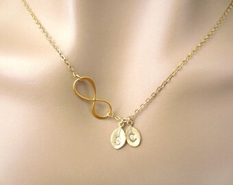 Gepersonaliseerde ketting Handgemaakte sieraden Infinity-ketting Sideway-ketting Aangepaste sieraden Gepersonaliseerd cadeau Verjaardagscadeau Damescadeau